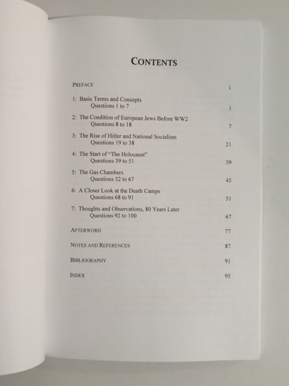 Holocaust: 100 Questions and Answers by Thomas Dalton PB