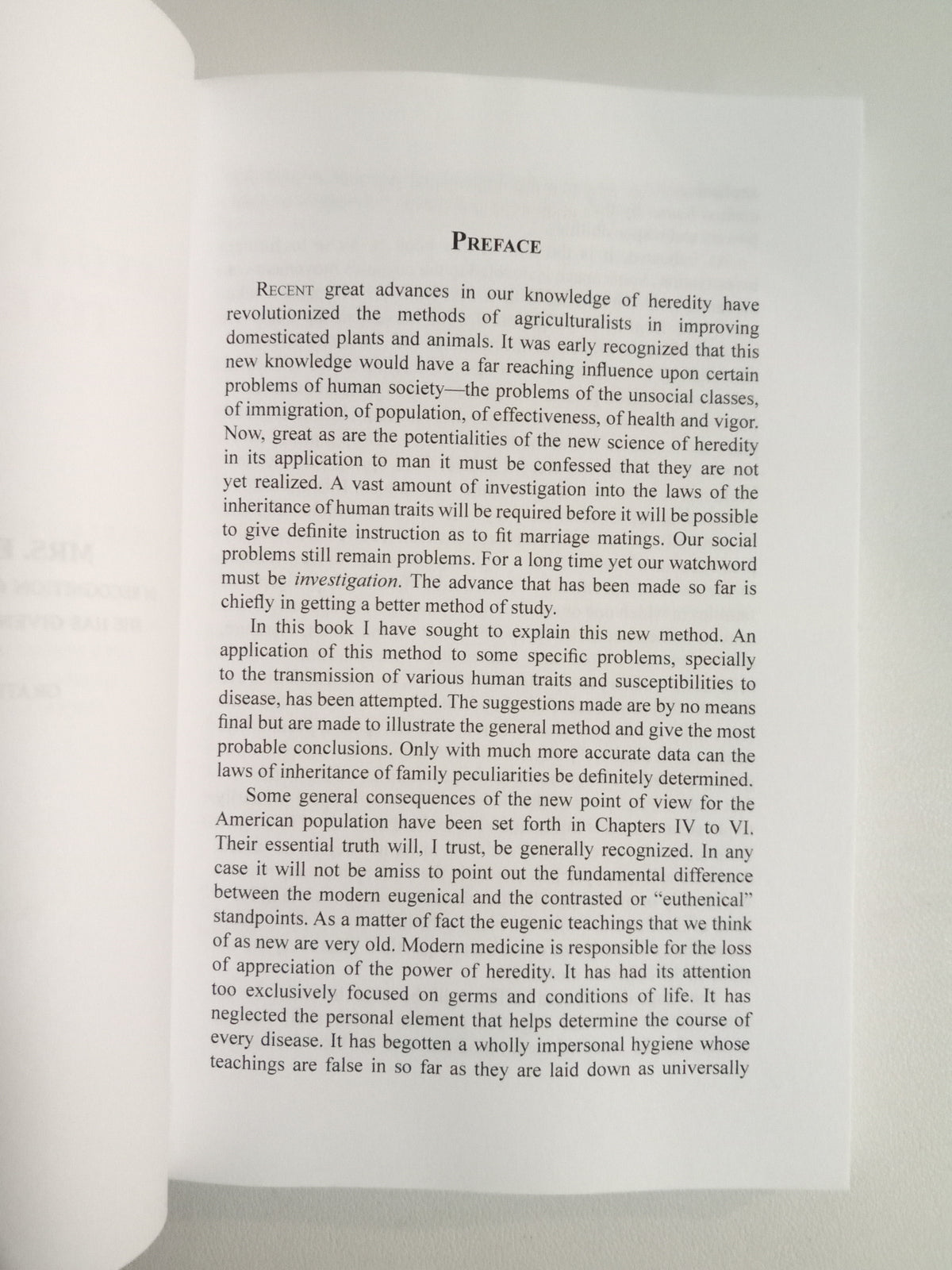 Heredity in Relation to Eugenics by Charles Davenport PB