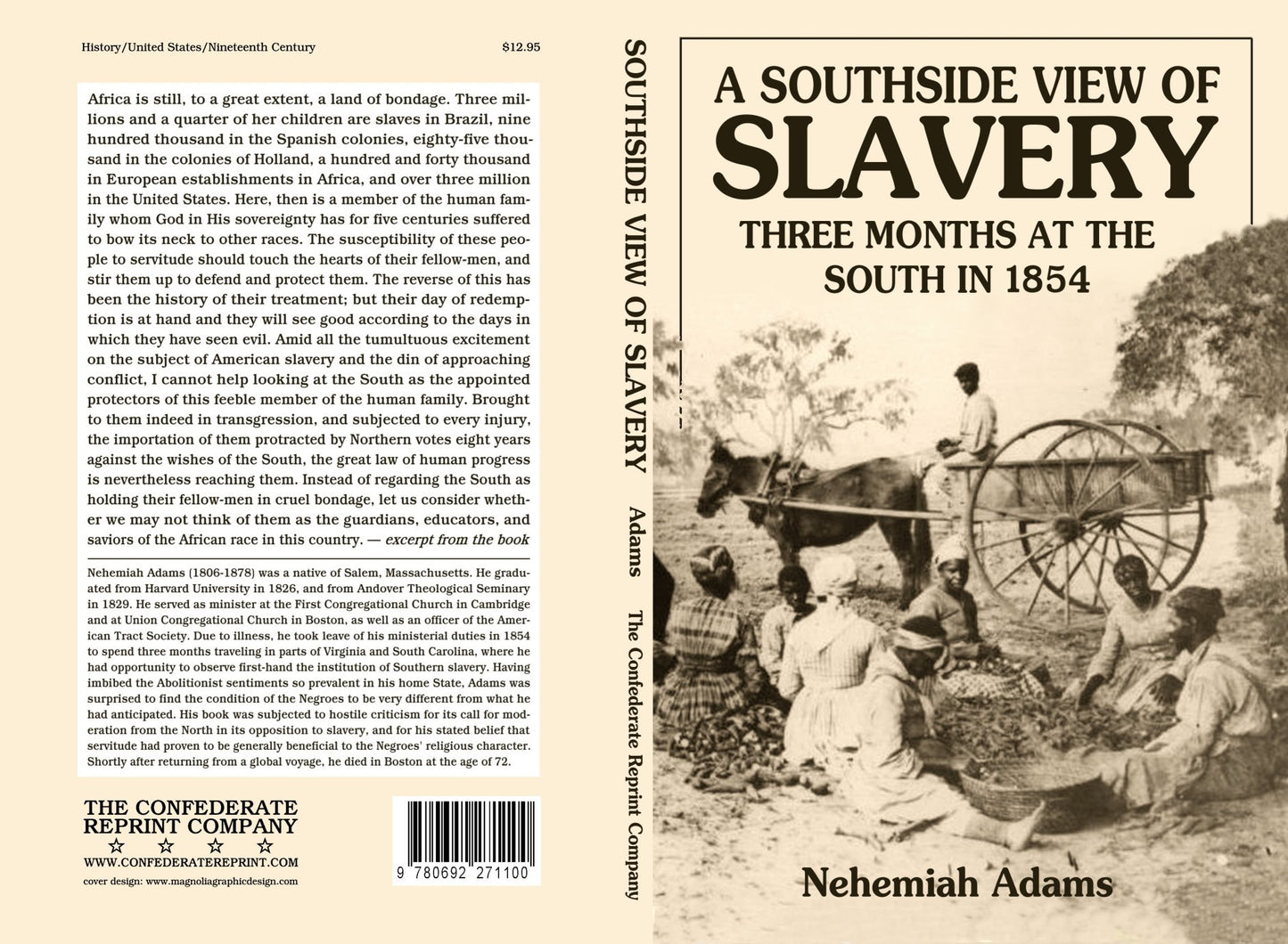 Southside View of Slavery: 3 Months at the South in 1854 by Nehemiah Adams