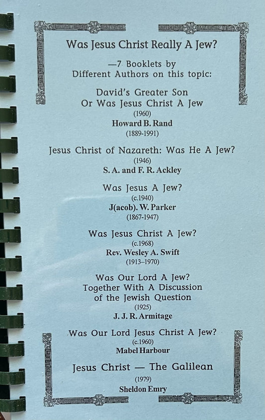 Was Christ Really a Jew by Howard Rand